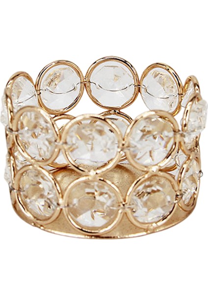 Kristal Tealight Mumluk Masa Partisi Ev Centerpiece Dekor Yuvarlak fiyatları
