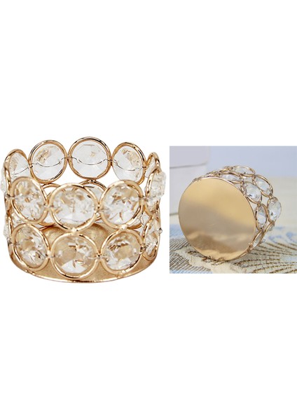 Kristal Tealight Mumluk Masa Partisi Ev Centerpiece Dekor Yuvarlak modelleri