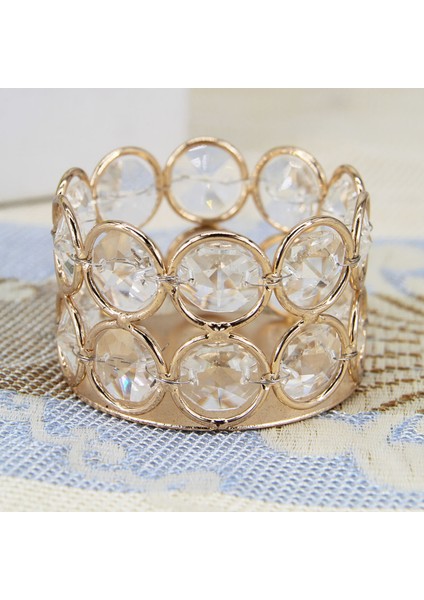 Kristal Tealight Mumluk Masa Partisi Ev Centerpiece Dekor Yuvarlak fırsatları