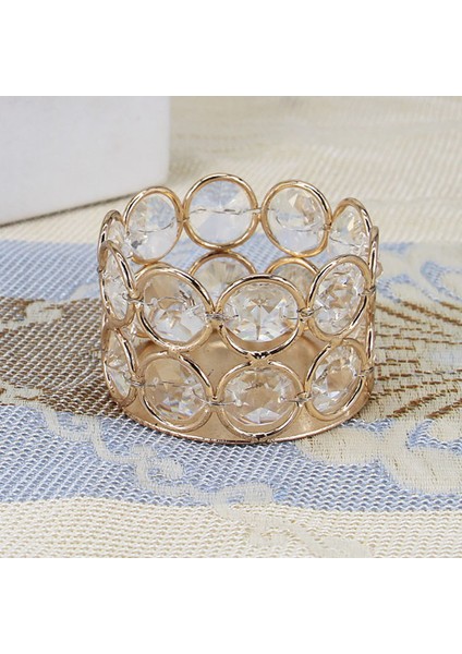 Kristal Tealight Mumluk Masa Partisi Ev Centerpiece Dekor Yuvarlak indirimleri