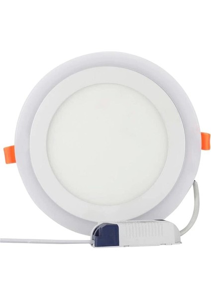 Dekoratif Sıvaaltı 24 Watt (18+6) Çift Renkli LED Panel - Pembe Beyaz