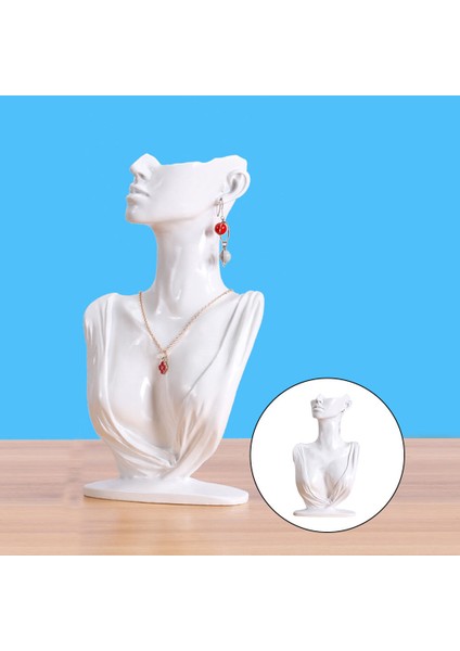 Kadınlar Için Kolye Küpe Ekran Manken Kararlı Kolay Kullanım Hediye Beyaz fırsatları