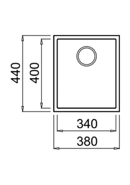 Square 34.40 Tg Ston Gri Tezgah Altı Granit Evye modelleri