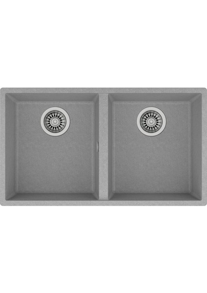 Square 760 Tg Tezgah Altı Stone Grey Granit Evye