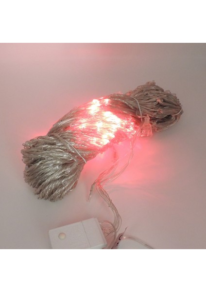 2X3M Yağmur Perde LED Aydınlatma 5 Modlu Kırmızı