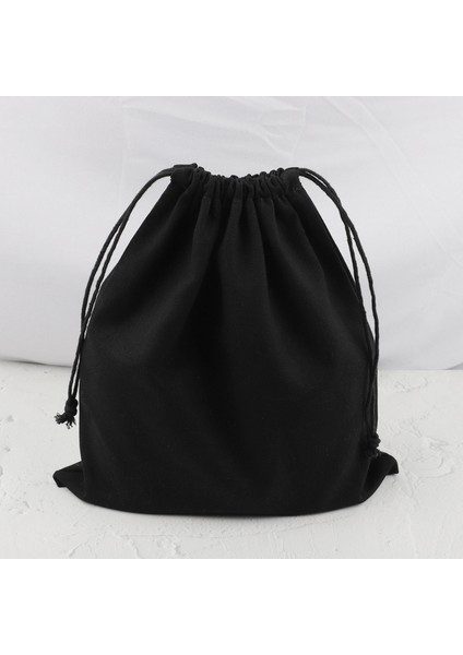 Tuval Çanta, Ipli Torbalar Nefes Yıkanabilir Muslin Çantası Seyahat Düğün Ev Partisi Malzemeleri Için - Siyah (Yurt Dışından) modelleri