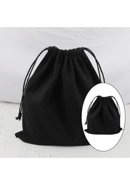 Tuval Çanta, Ipli Torbalar Nefes Yıkanabilir Muslin Çantası Seyahat Düğün Ev Partisi Malzemeleri Için - Siyah (Yurt Dışından) fırsatları