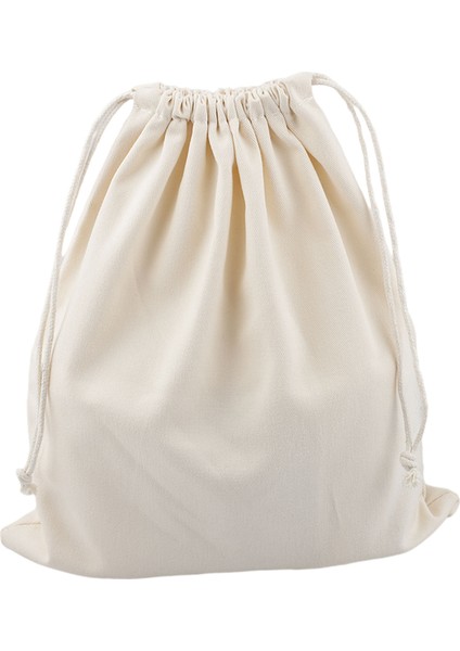 Tuval Çanta, Ipli Torbalar Nefes Yıkanabilir Muslin Çantası Seyahat Düğün Ev Partisi Malzemeleri Için - Bej (Yurt Dışından)