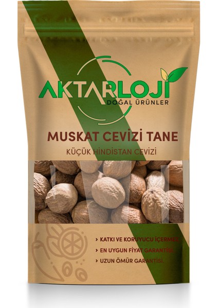 25 gr Musgat Cevizi Tane Küçük Hindistan Cevizi
