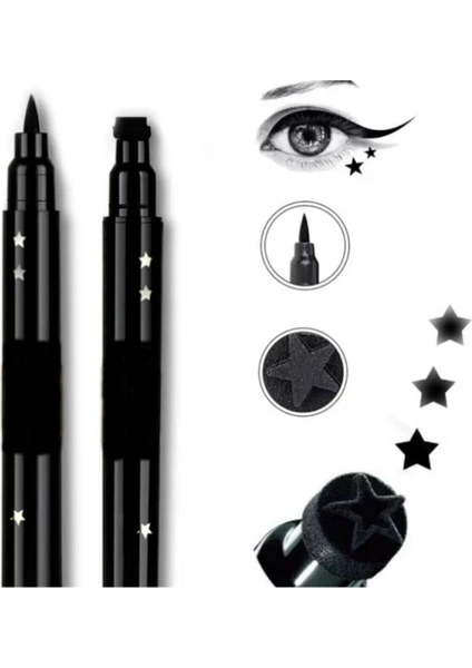 Çift Taraflı Yıldız Desenli Kalem Eyeliner