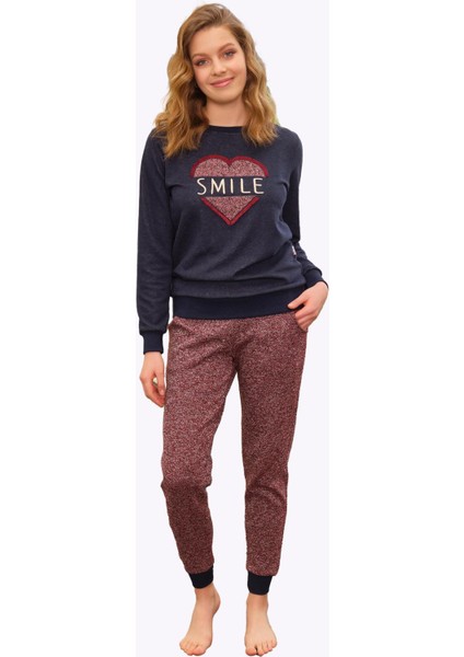 9740 Bayan Uzun Kol T-Shirt Pantolon Takım