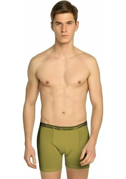 1013 Erkek Likralı Boxer Short