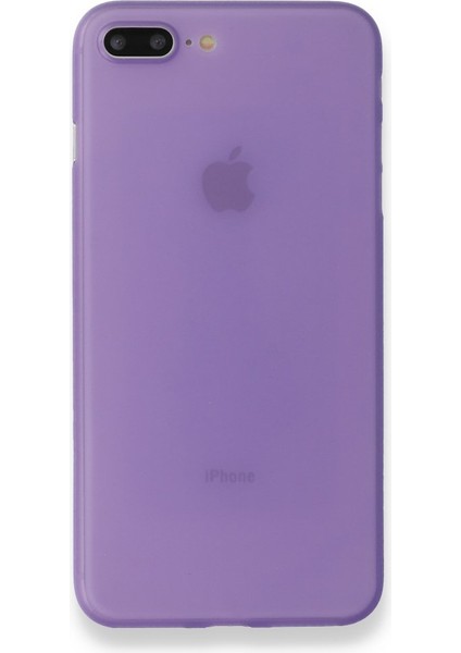 Apple iPhone 8 Plus Kılıf A+ Ultra Ince Sert Kapak Mor