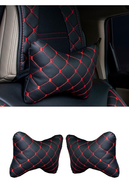 Deri Ortopedik Oto Boyun Yastığı 2 Adet