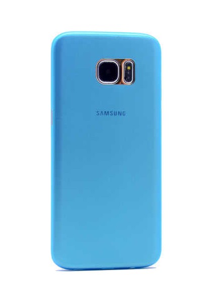 Samsung Galaxy S7 Edge Kılıf A+ Ultra Ince Sert Kapak Mavi