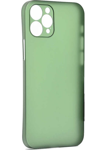 Apple iPhone 12 Pro Kılıf A+ Ultra Ince Sert Kapak Yeşil