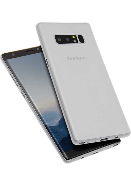 Samsung Galaxy Note 8 Kılıf  A+ Ultra Ince Sert Kapak Gri