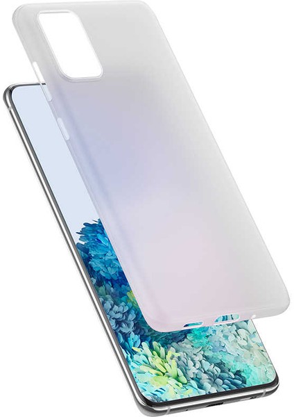 Samsung Galaxy S20 Plus Kılıf A+ Ultra Ince Sert Kapak Beyaz