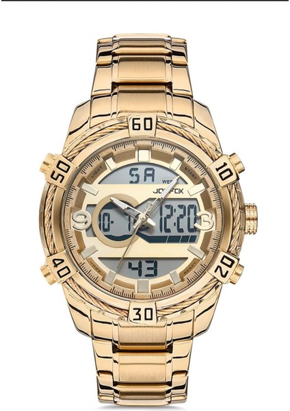 Digital & Analog Kronometre+Takvim+Alarm+Aydınlatma Kol Saati JOE-1600
