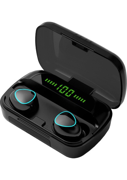 M10 Kablosuz Kulakiçi Bluetooth 5.0 Kulaklık Kulaklıklar Spor Küçük Ekran modelleri