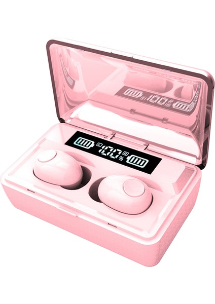 Spor Kulak Stereo Bluetooth 5.0 Tws Kulaklık Kulakiçi Kulaklık Pembe(Yurt Dışından)