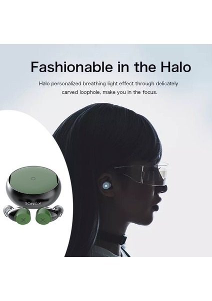 Bluetooth Kulakiçi, Tws Kablosuz Bluetooth 5.0 Kulaklıklar, Su Geçirmez Dokunmatik Kulaklıklar Spor Kulaklık, Mic ile Kablosuz Kulaklık - Yeşil (Yurt Dışından) indirimleri