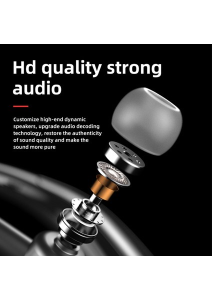 Bluetooth Kulaklık 200MAH Bisiklet Sürüş Yüzme Fitness Açık Kapalı (Yurt Dışından)