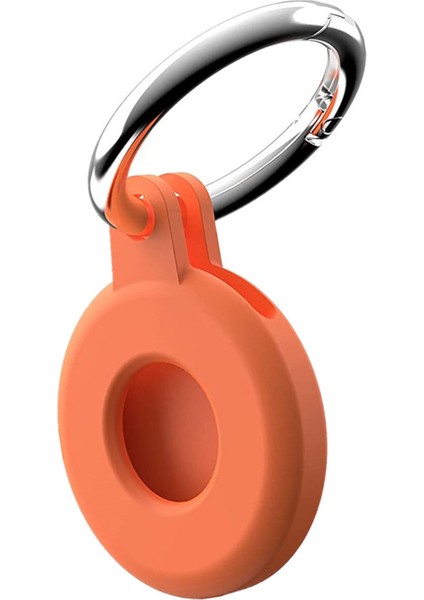 Koruyucu Kapak Kılıfı Anahtarlık Kabuğu Airtags Bulucu Turuncu ile Uyumlu (Yurt Dışından)