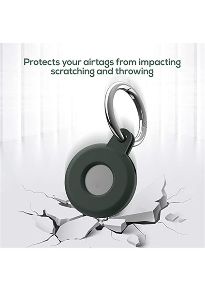 Koruyucu Kapak Kılıfı Anahtarlık Kabuğu Airtags Bulucu Yeşil ile Uyumlu (Yurt Dışından) modelleri