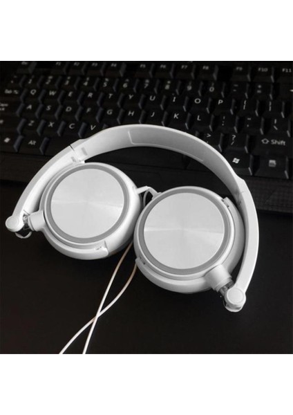 S1 Kablolu Bilgisayar Kulaklık Stereo Derin Bas Kulaklık Kulak Beyaz Mic ile Beyaz (Yurt Dışından) modelleri