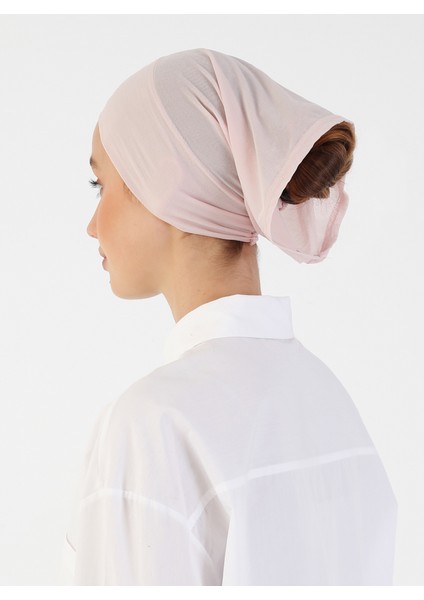 Nefes Alan Kumaş Pratik Boru Bone - Pudra - Ecardin indirimleri