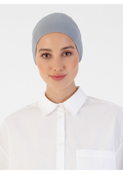 Nefes Alan Kumaş Pratik Boru Bone - Koyu Gri - Ecardin modelleri