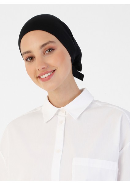 Pamuk Geniş Ebatlı Bone - Siyah - Ecardin fiyatları