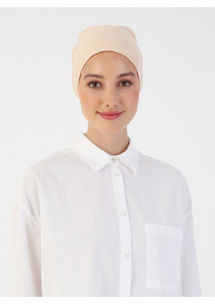 Pamuk Geniş Ebatlı Bone - Bej - Ecardin fiyatları