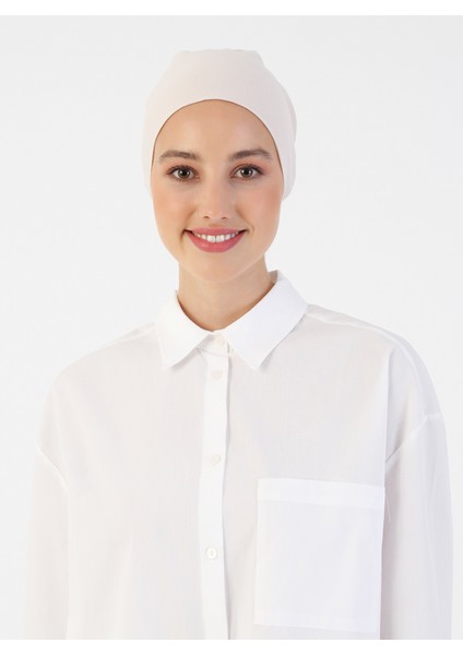 Pamuk Geniş Ebatlı Bone - Açık Bej - Ecardin fiyatları