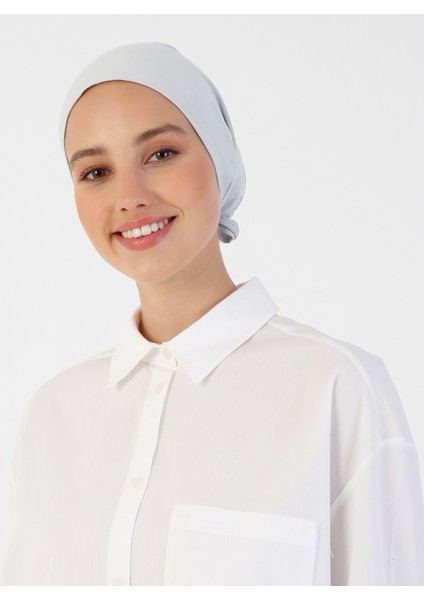 Pamuk Geniş Ebatlı Bone - Açık Gri - Ecardin fiyatları