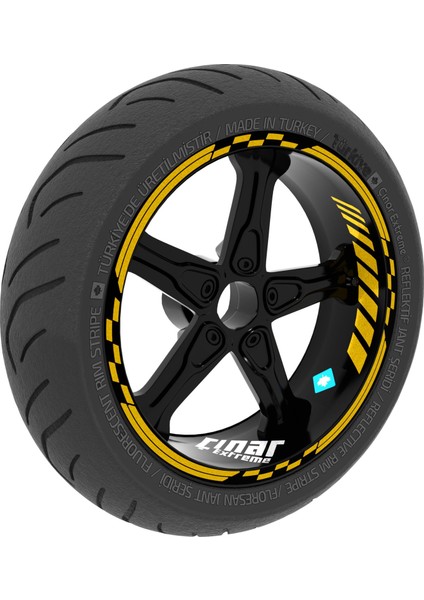 Moto Gp Iç Dış Jant Şeridi Takım Sticker Reflektif & Floresan Renkler Çınar Extreme