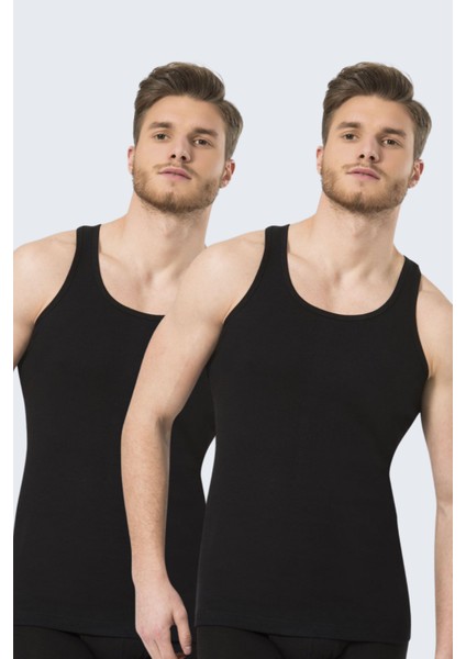 131 Siyah Erkek 2'li Spor Ribana Atlet