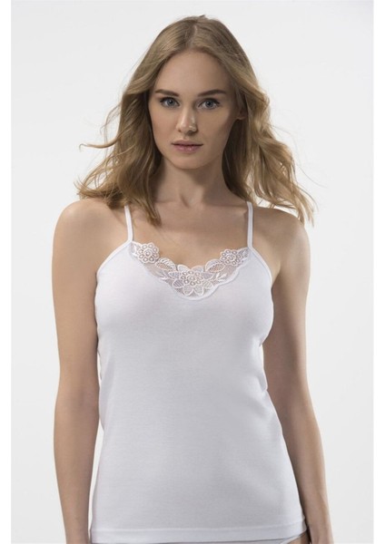 Kadın Beyaz 2'li Güpürlü Opal Kaşkorse 219