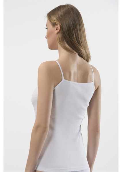 Kadın Beyaz 2'li Dantelli Ip Askılı Kaşkorse 292 modelleri