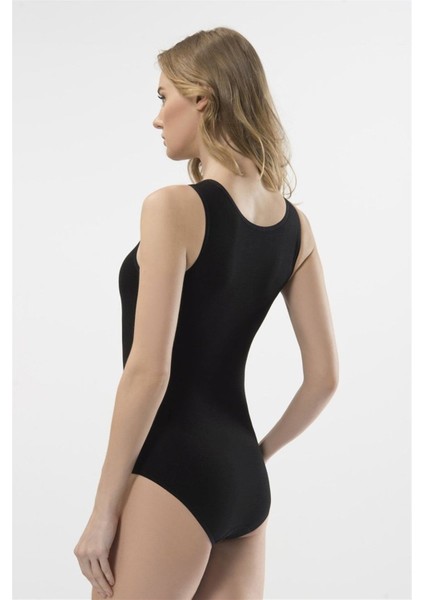 Kadın Siyah Kalın Askılı Agraflı Body 286 fiyatları