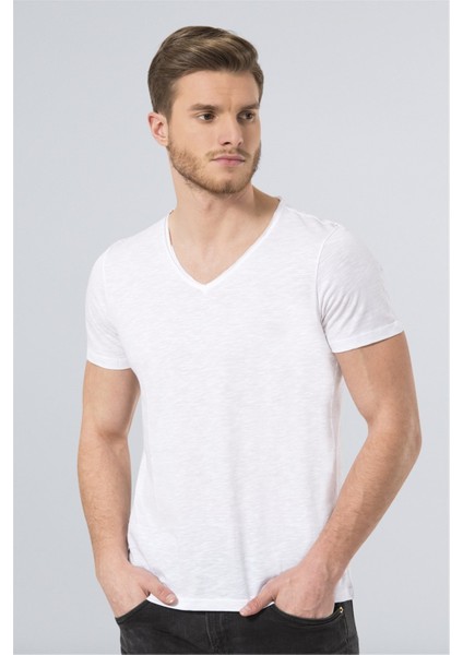 Havana Erkek V Yaka Basic T-Shirt