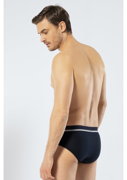 1312 Lacivert Erkek Lastikli Slip