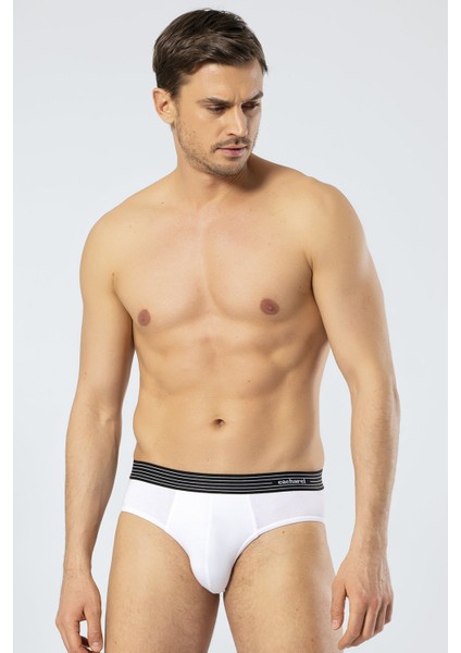 1321 Beyaz Siyah Gri Erkek 3'lü Slip modelleri