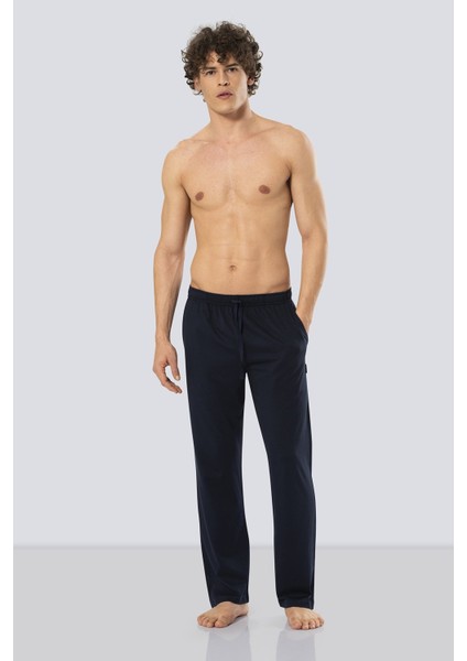 2171 Lacivert Erkek Modal Pantolon Tek Alt