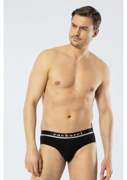 1312 Siyah Erkek Lastikli Slip