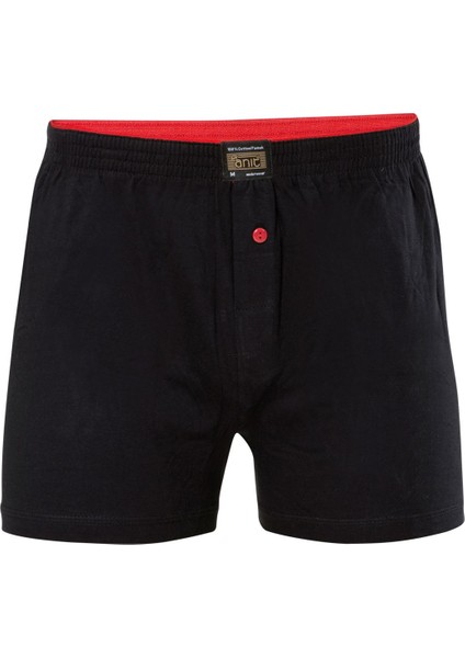Anıt 1146 Siyah 3 Adet Pamuklu Erkek Boxer