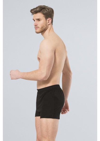186 Siyah 2'li Erkek Düğmeli Boxer fiyatları