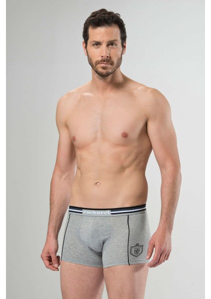 1323 Siyah Gri Erkek 2'li Boxer