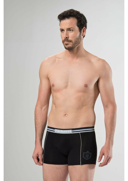 1323 Siyah Gri Erkek 2'li Boxer